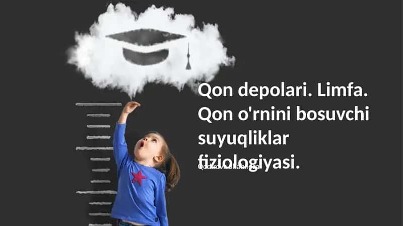 Qon depolari. Limfa. Qon o'rnini bosuvchi suyuqliklar fiziologiyasi