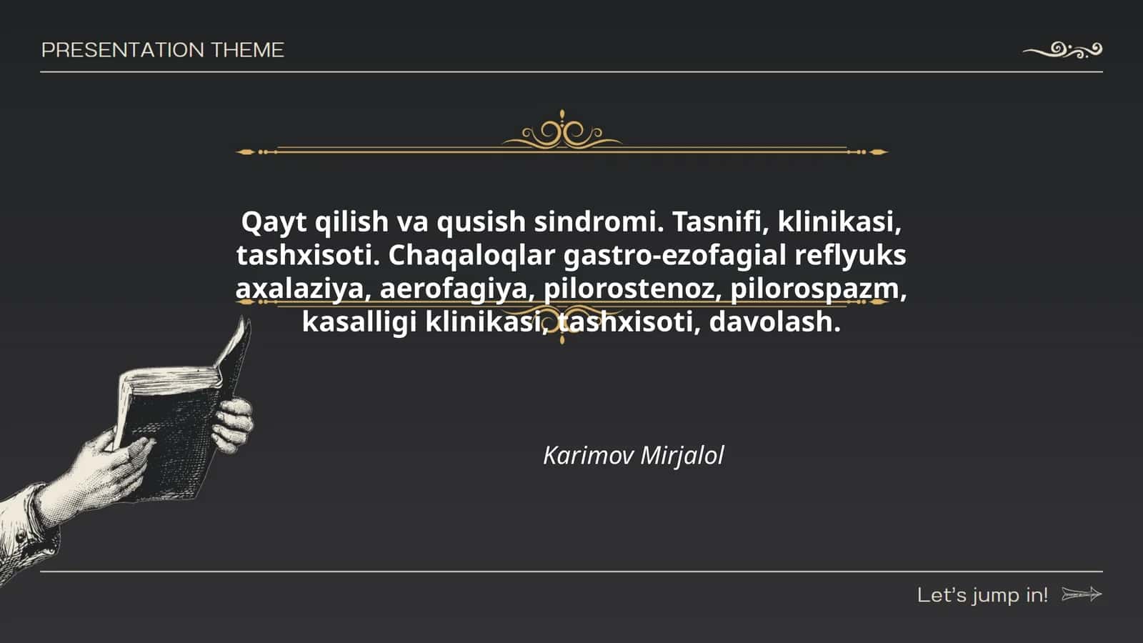 Qayt qilish va qusish sindromi. Tasnifi, klinikasi, tashxisoti
