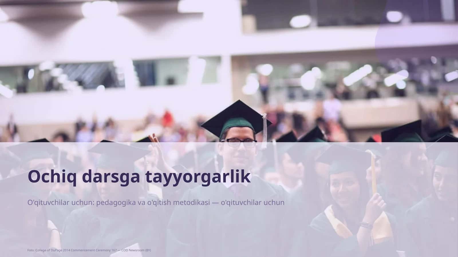 Ochiq darsga tayyorgarlik