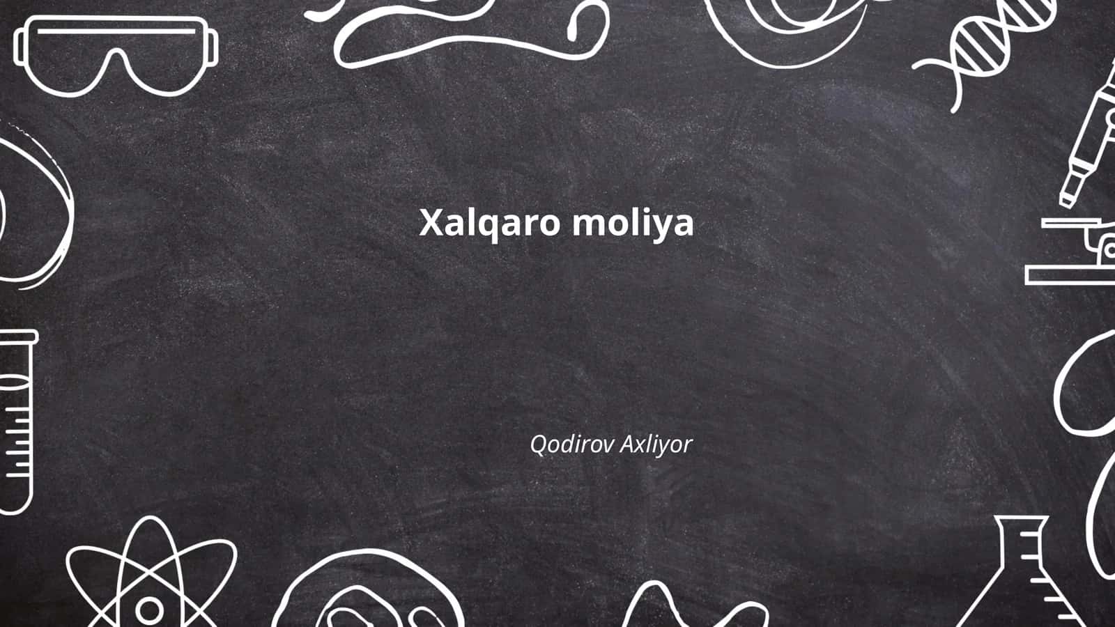 Xalqaro moliya