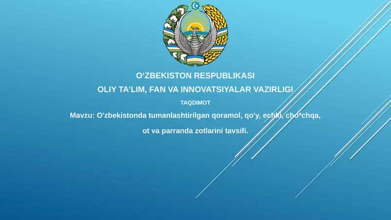 O'zbekistondagi tumanlashtirilgan hayvonlar zotlari