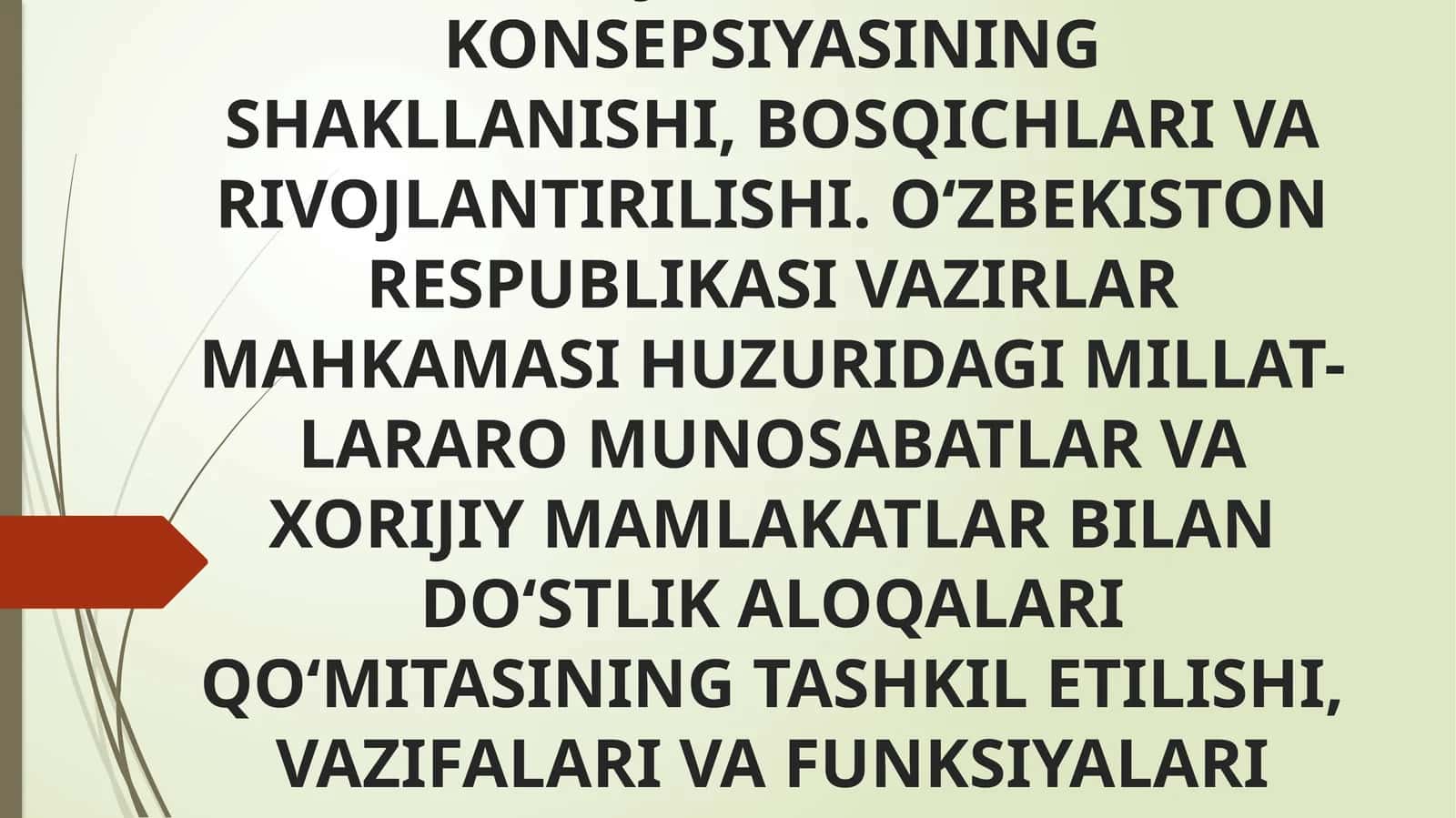 Kuchli Ijtimoiy Siyosat Konsepsiyasi