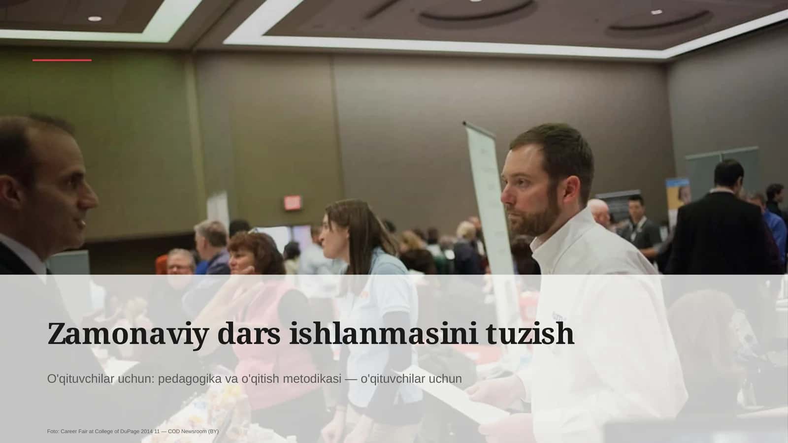 Zamonaviy dars ishlanmasini tuzish