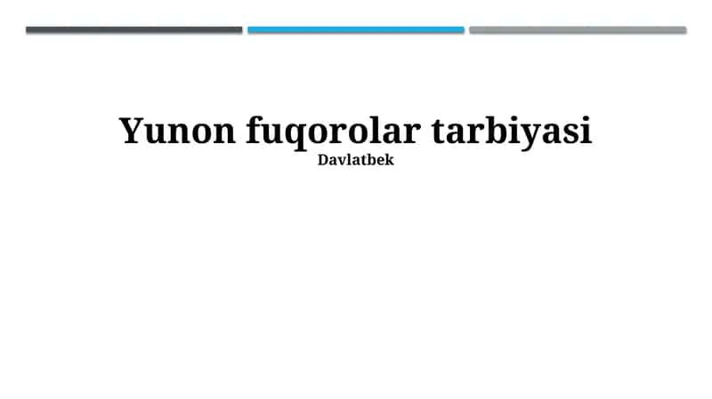 Yunon fuqorolar tarbiyasi