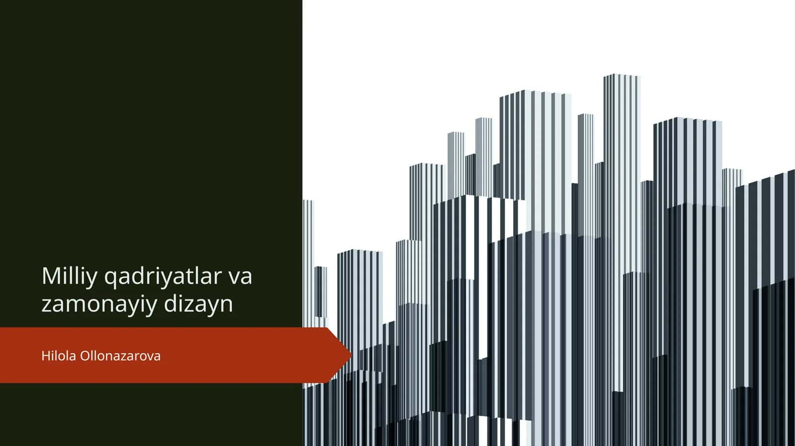 Milliy qadriyatlar va zamonayiy dizayn