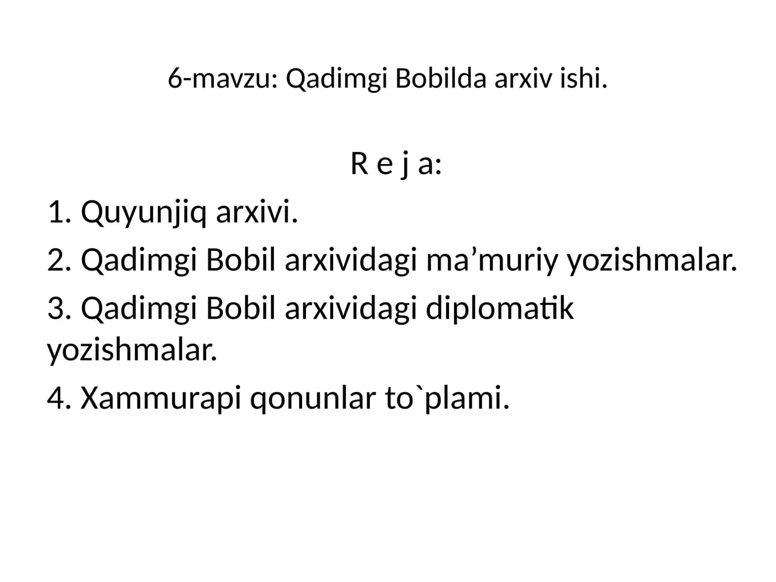 Qadimgi Bobilda arxiv ishi