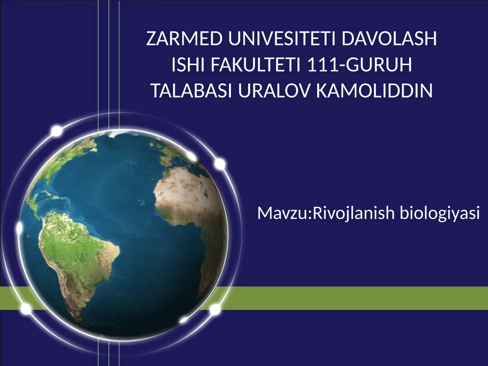 Rivojlanish biologiyasi