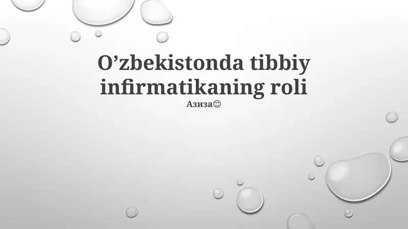 Tibbiy informatika