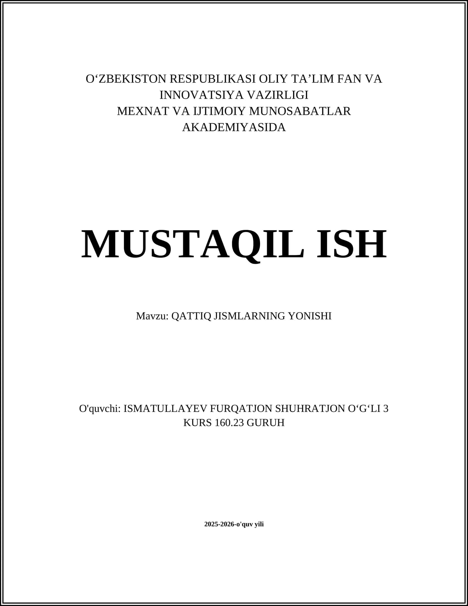 Qattiq jismlarning yonishi