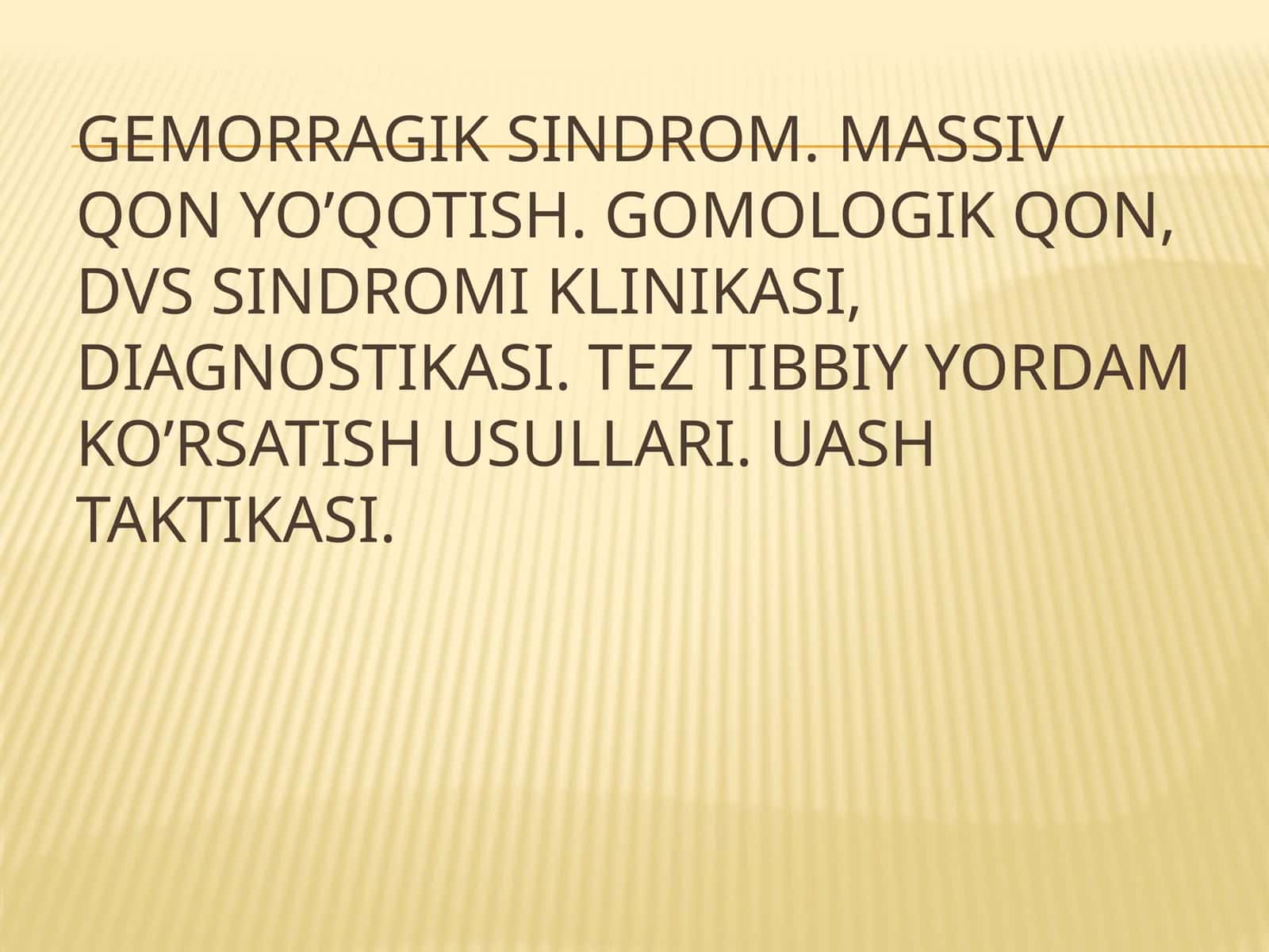 Gemorragik sindrom