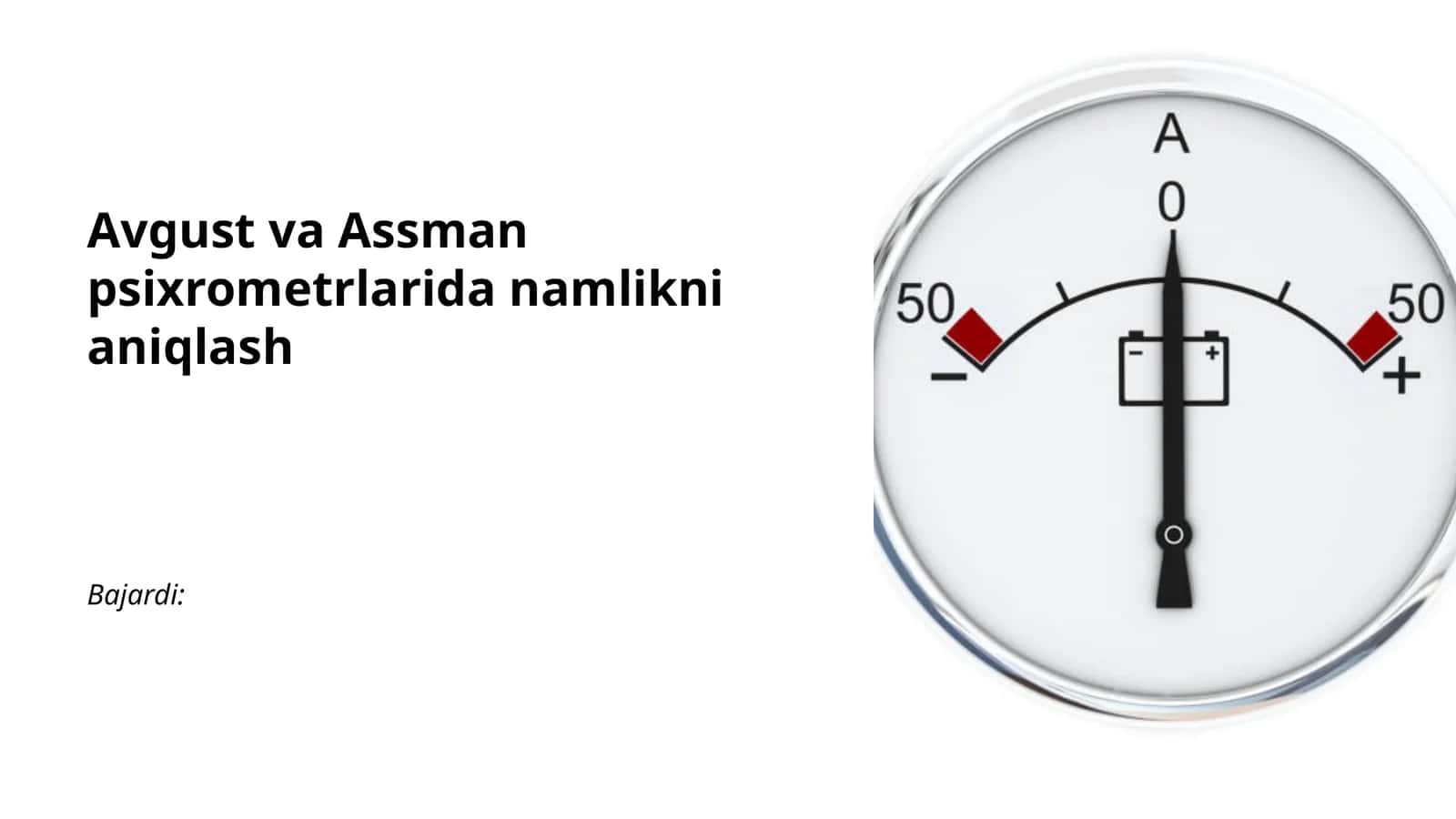 Assman psixrometri