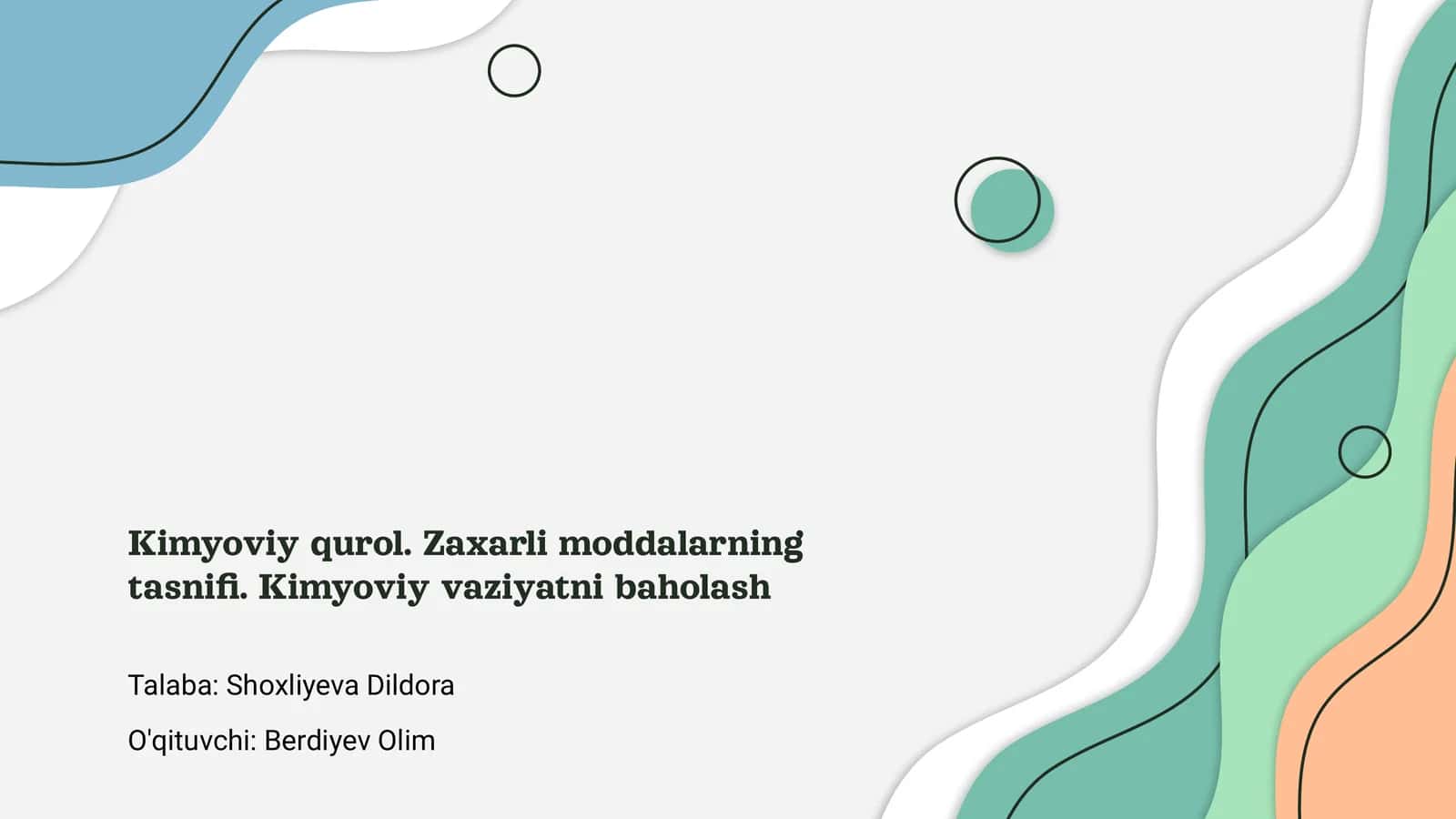 Kimyoviy qurol