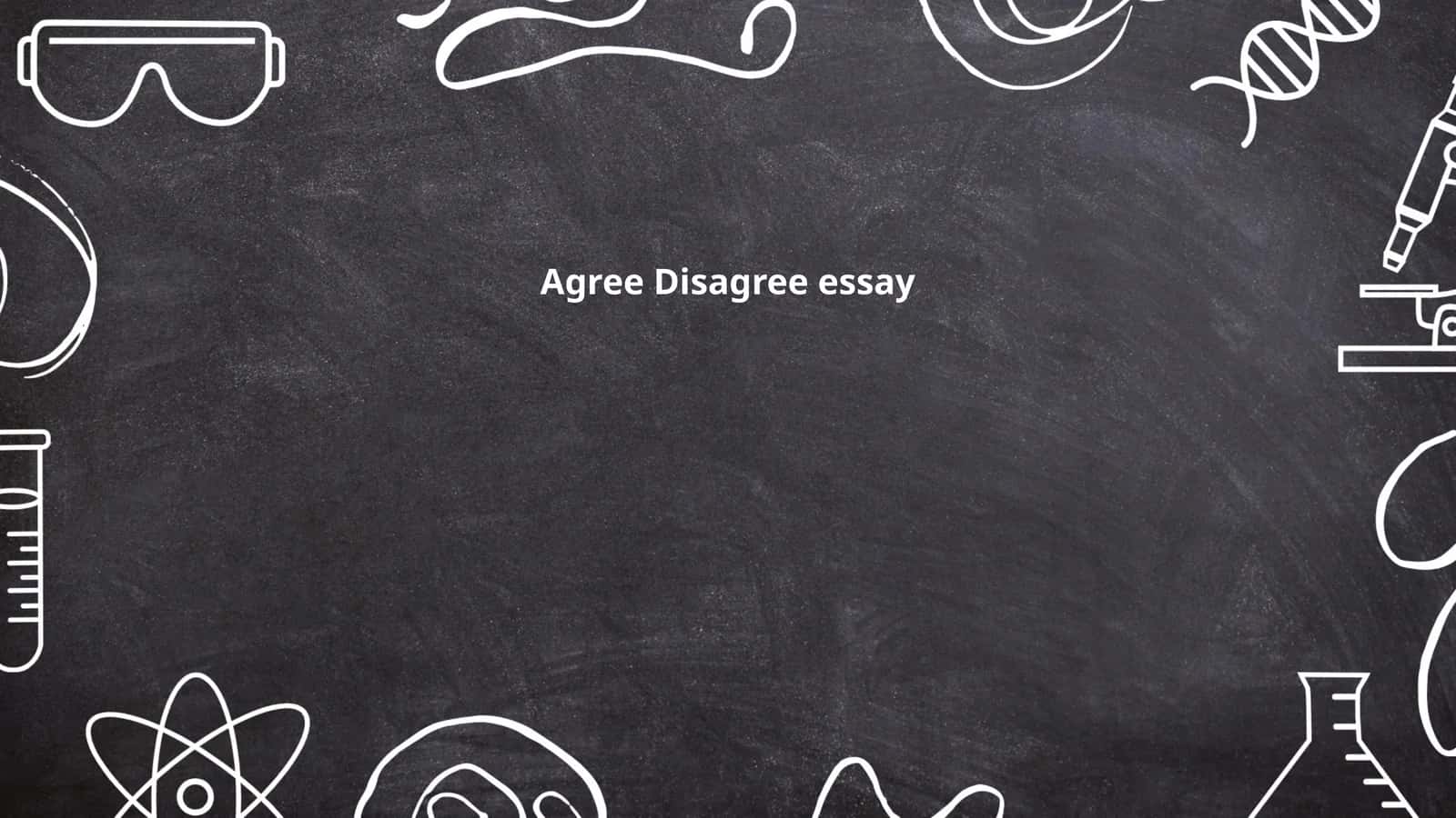 Agree Disagree essay