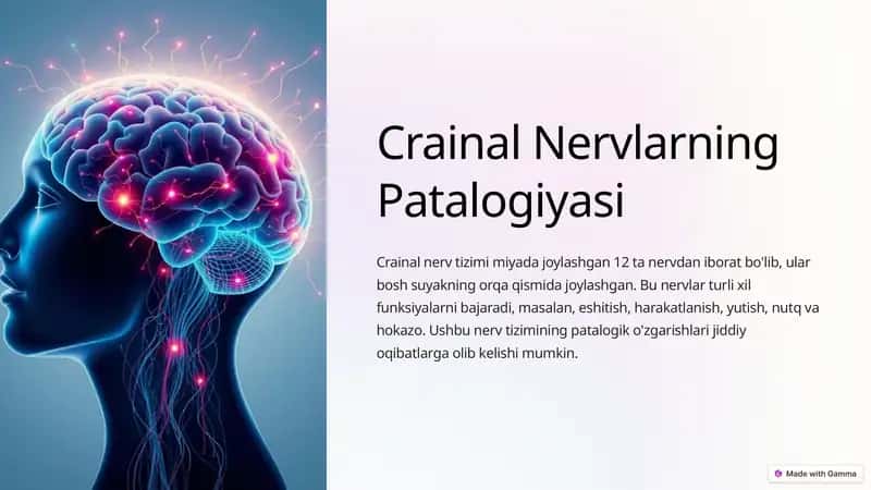 Crainal Nervlarning Patalogiyasi