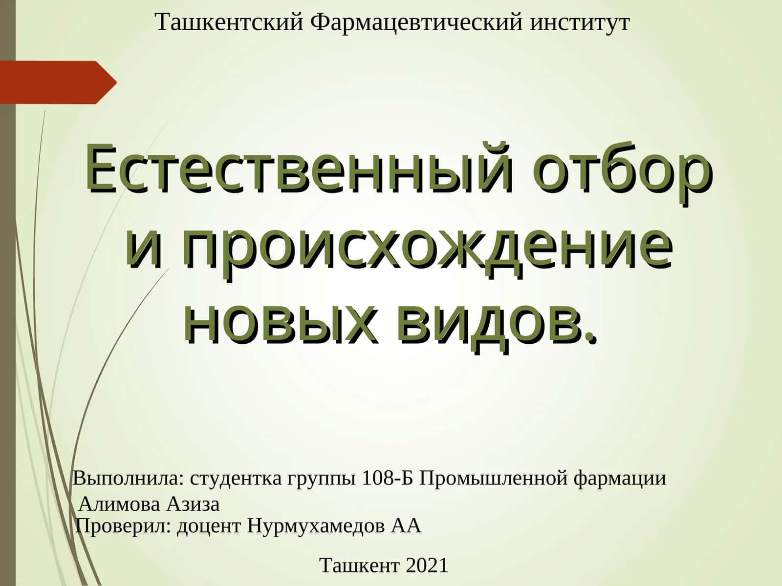 Естественный отбор и его значение в эволюции
