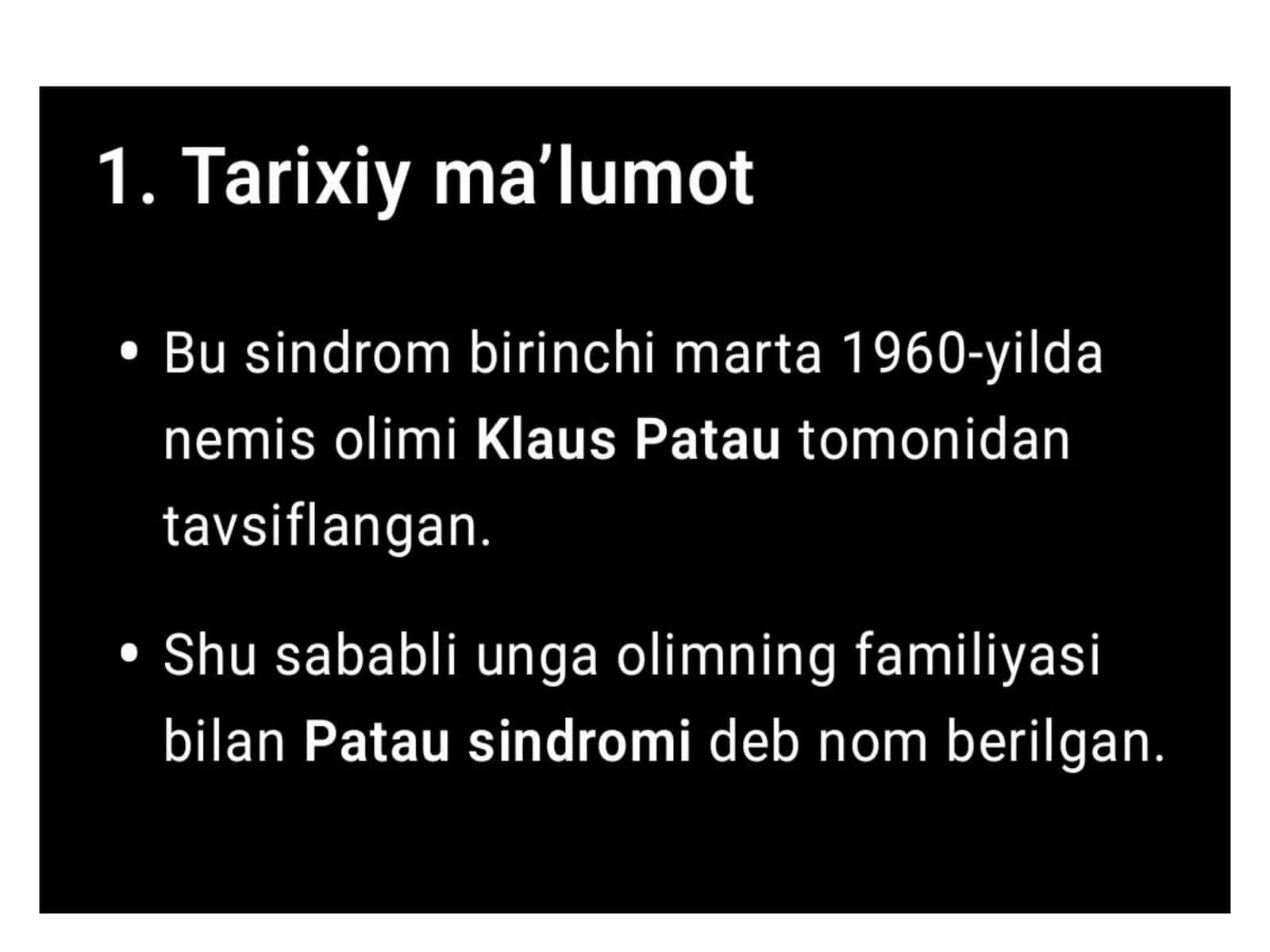patao sindromi