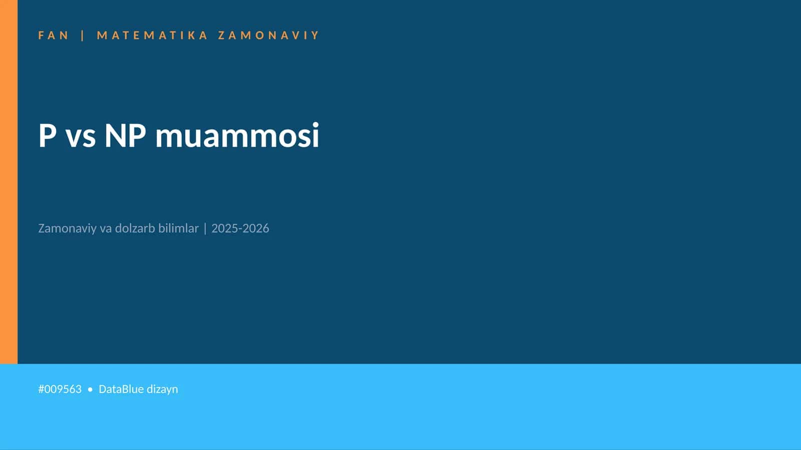 FAN | MATEMATIKA ZAMONAVIY