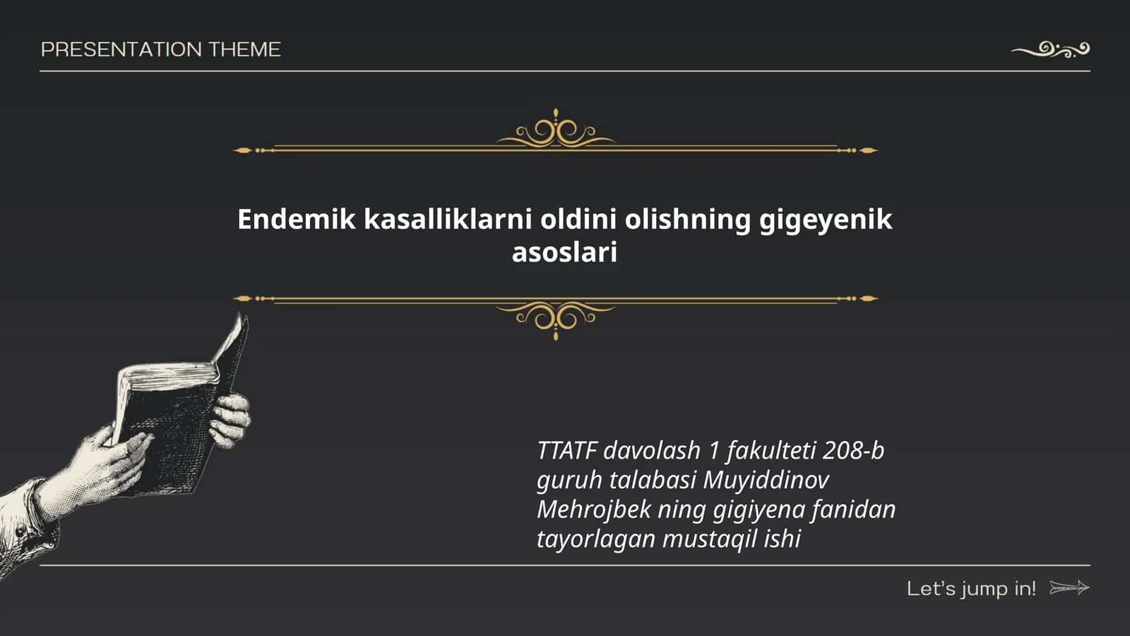 Endemik kasalliklarni oldini olishning gigeyenik asoslari