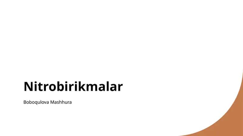 Nitrobirikmalar