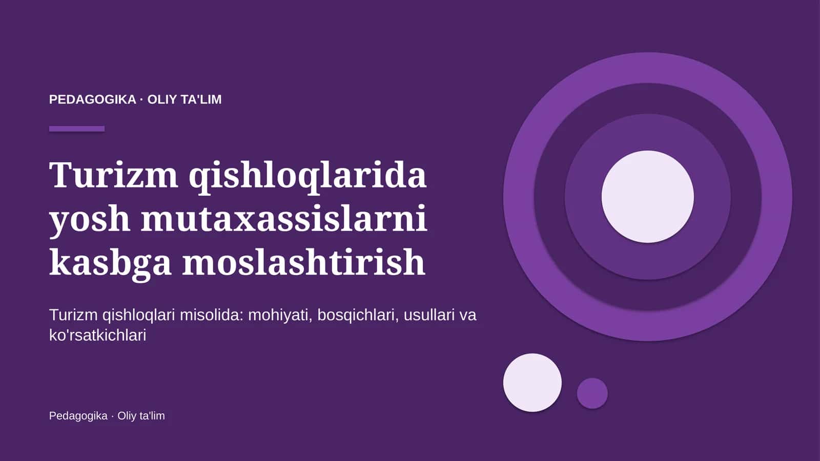 turizm qishloqlarida yosh mutaxassislarni kasbga moslashtirish 1642