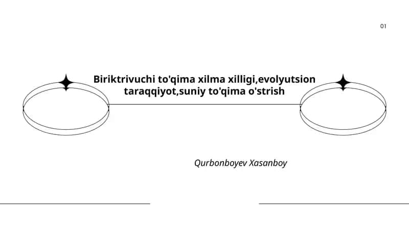 Biriktrivuchi to'qima xilma xilligi,evolyutsion taraqqiyot,suniy to'qima o'strish