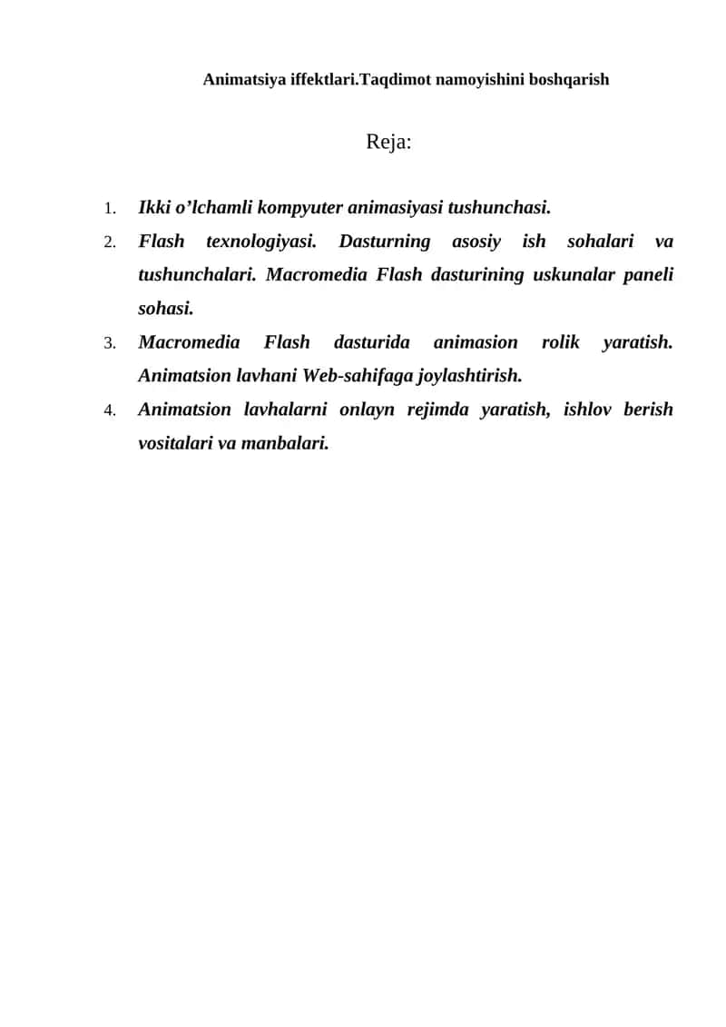 Flash texnologiyasi