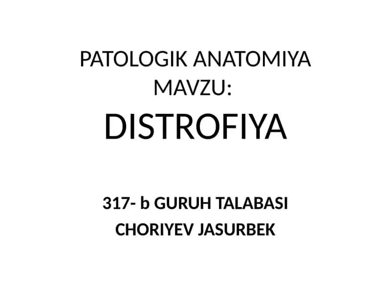 Distrofiya