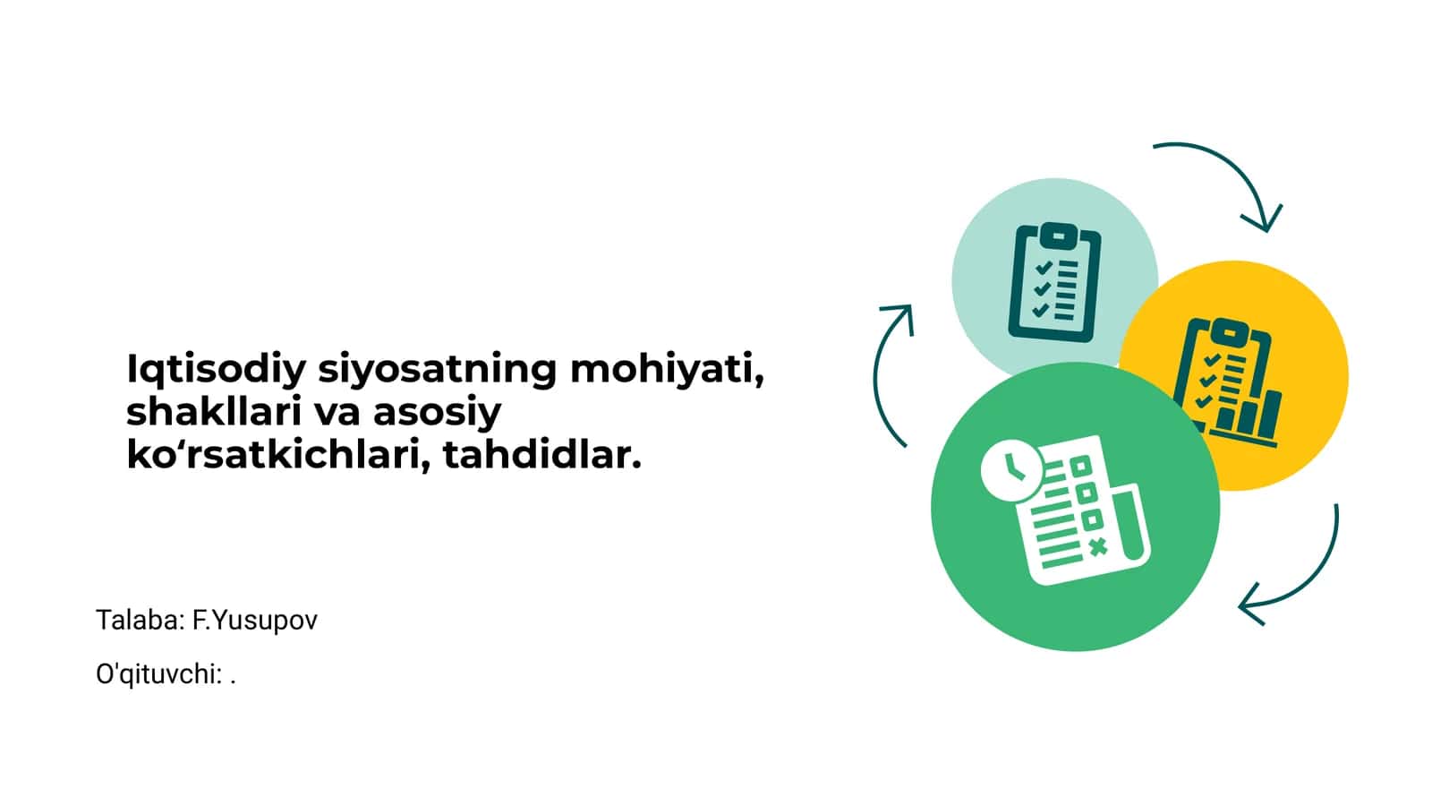 Iqtisodiy Siyosatning Mohiyati