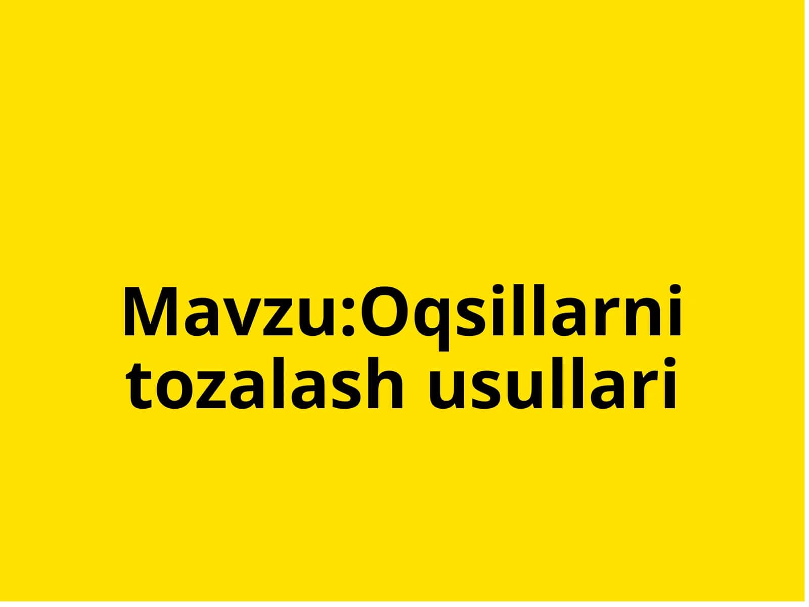 Oqsillarni tozalash usullari