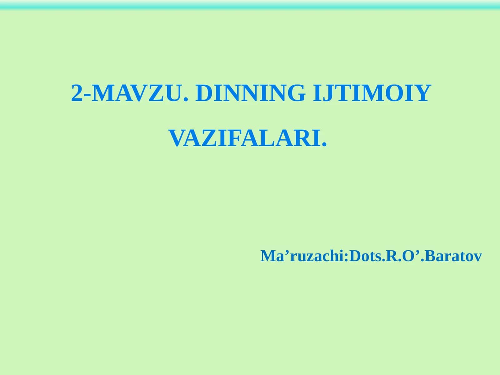 Dinning ijtimoiy vazifalari