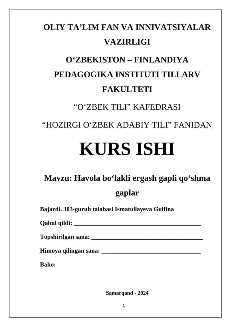 Havola bo‘lakli ergash gapli qo‘shma gaplar