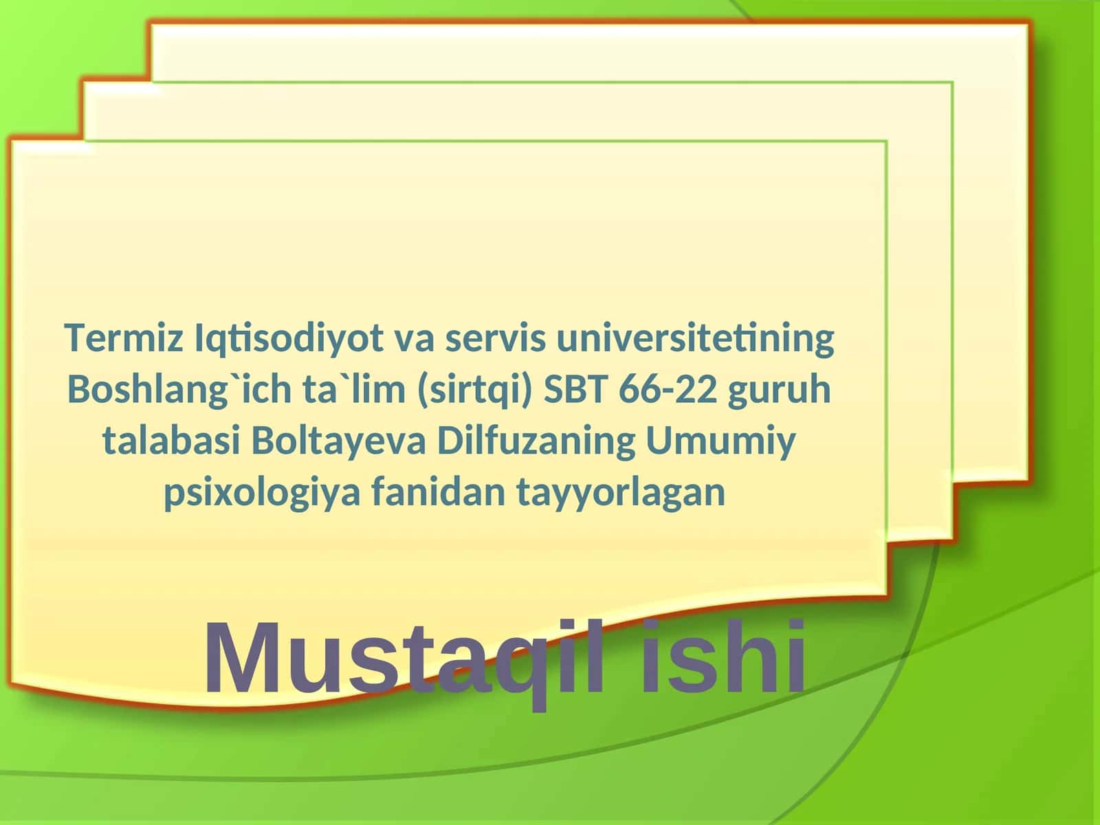 Faoliyat va motivatsiya