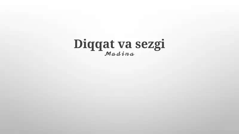 Diqqat va sezgi