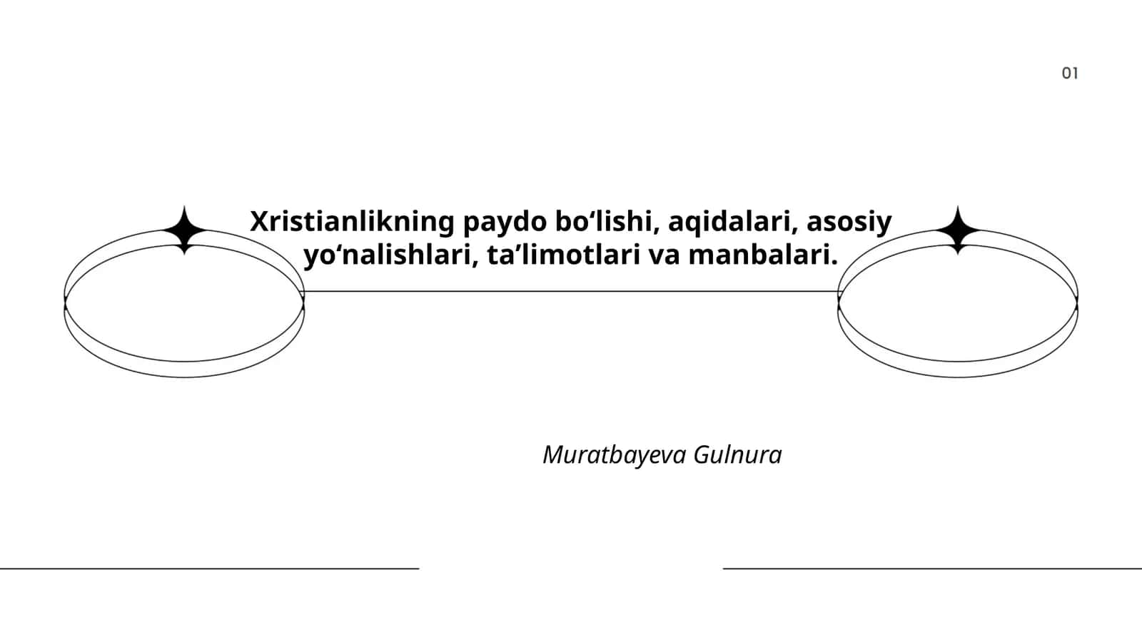 Xristianlikning paydo bo‘lishi, aqidalari, asosiy yo‘nalishlari, taʼlimotlari va manbalari