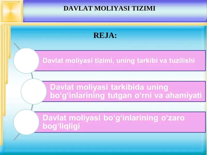 Davlat moliyasi tizimi