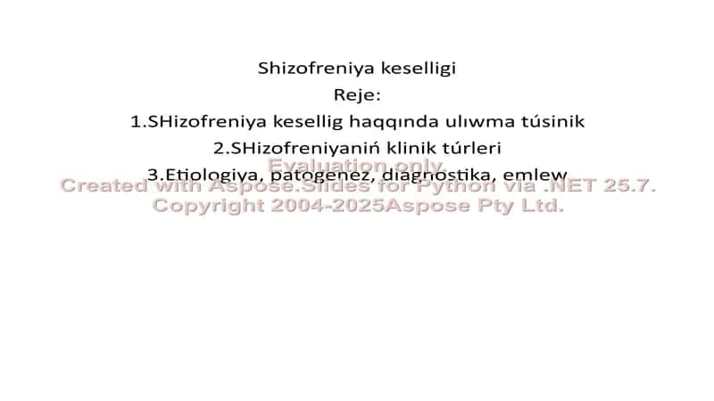 Shizofreniya keselligi