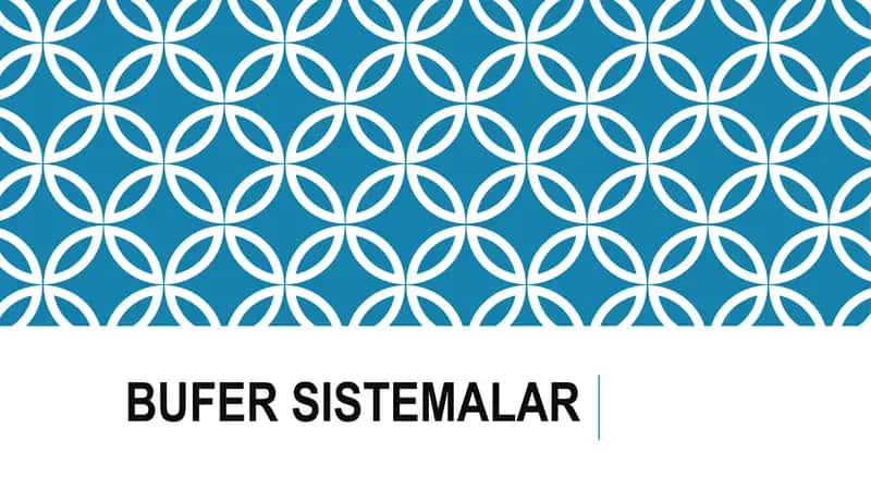Bufer sistemalar