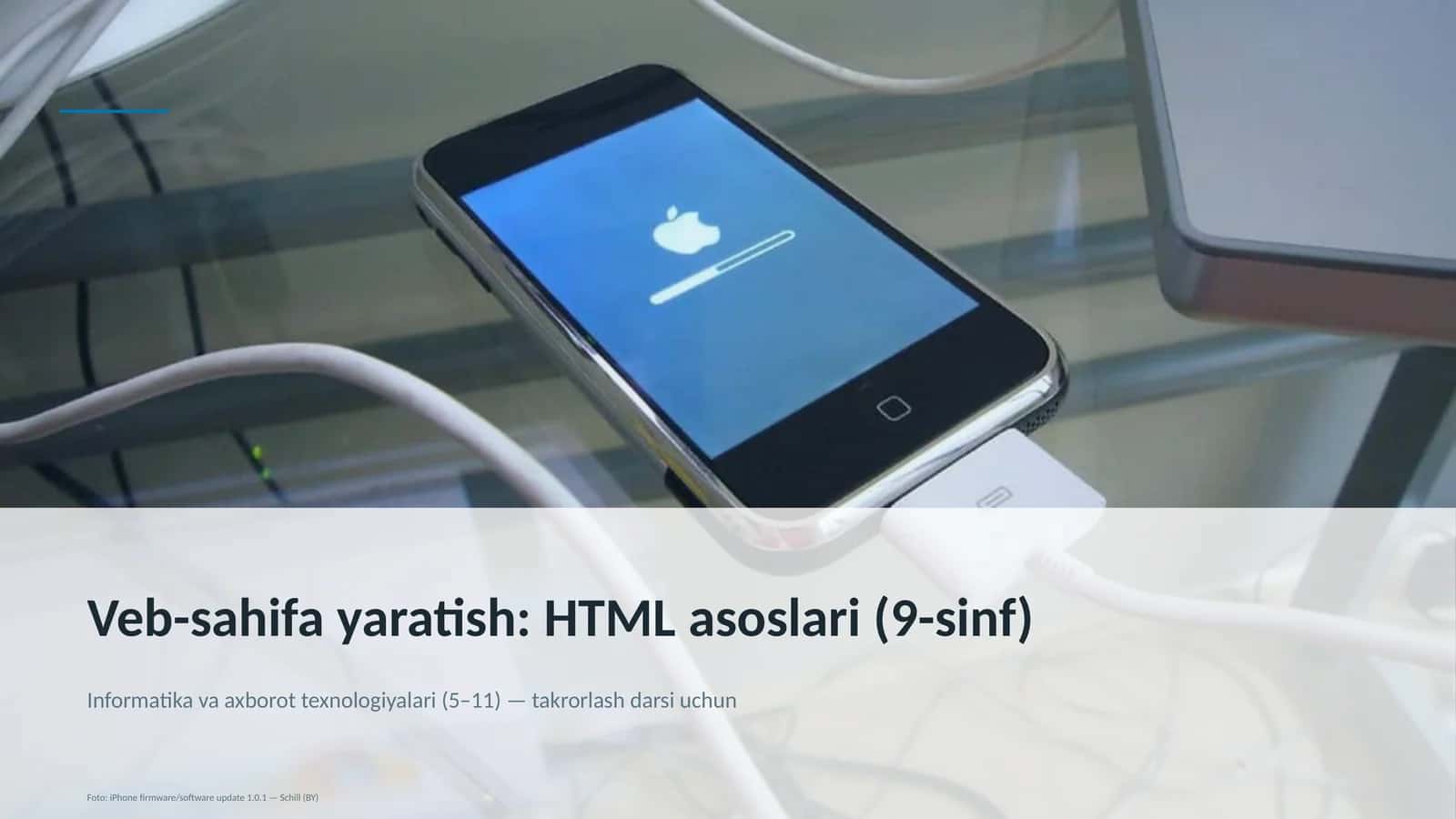 Veb-sahifa yaratish: HTML asoslari (9-sinf)
