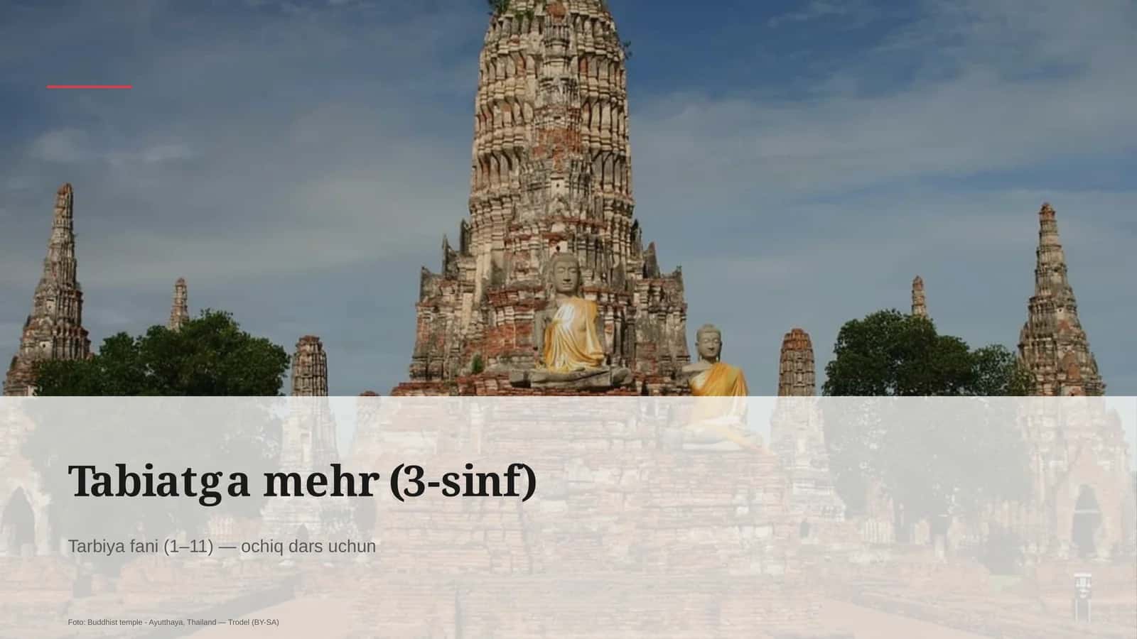 Tabiatga mehr (3-sinf)