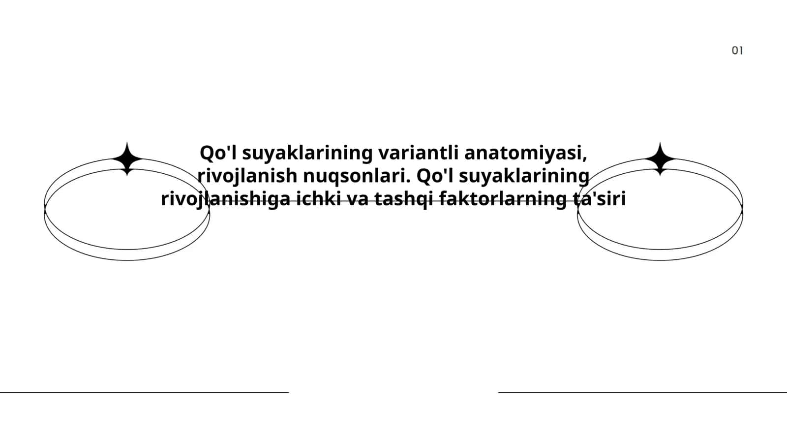 Qo'l suyaklarining variantli anatomiyasi, rivojlanish nuqsonlari