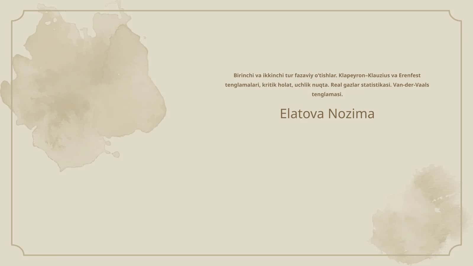 Elatova Nozima