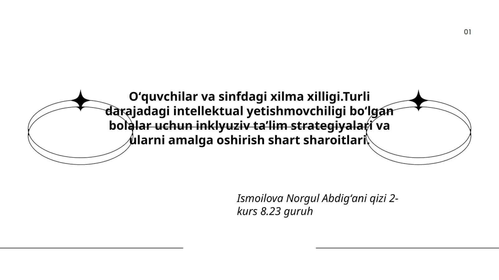 Oʻquvchilar va sinfdagi xilma xilligi