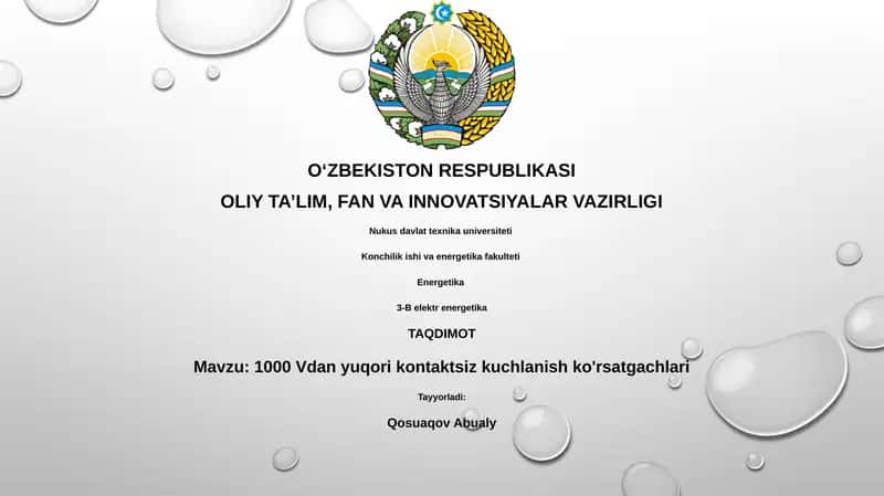 1000 Vdan yuqori kontaktsiz kuchlanish ko'rsatgachlari