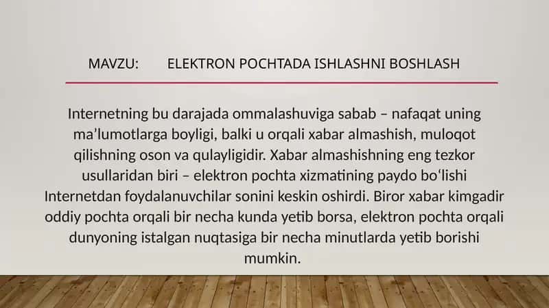 Elektron pochta