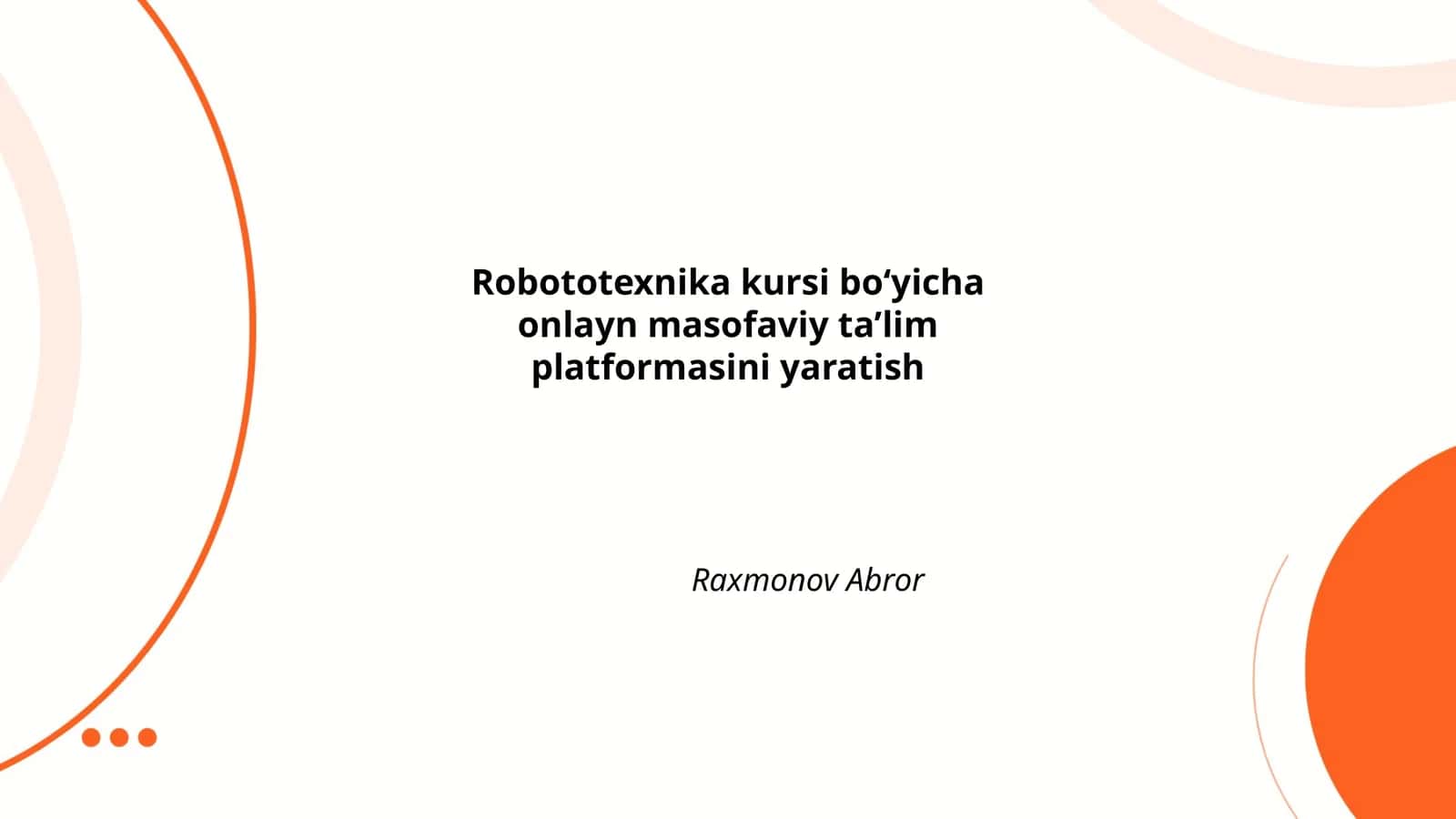 Robototexnika kursi