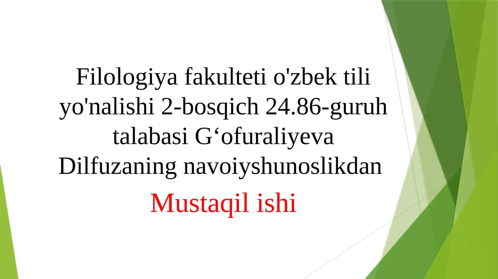 "Nasoyim ul-muhabbat"