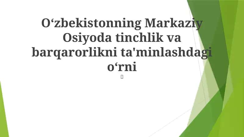 Oʻzbekistonning geosiyosiy ahamiyati