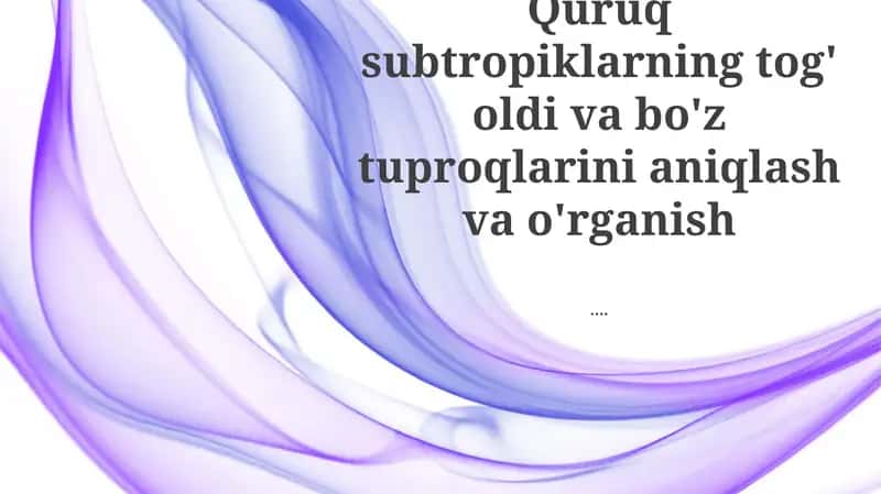 Quru subtropik etagi tuproqlari