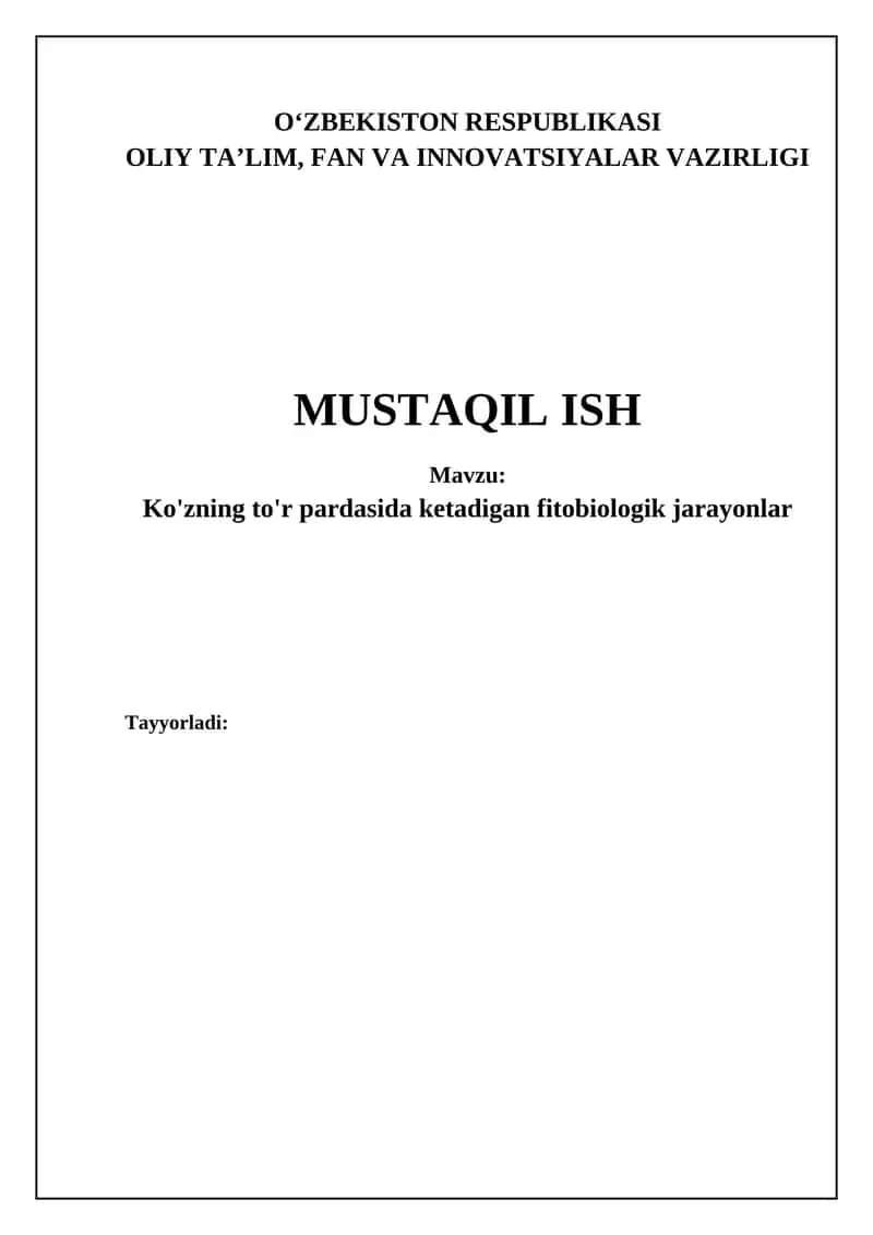 Fotobiologik jarayonlar