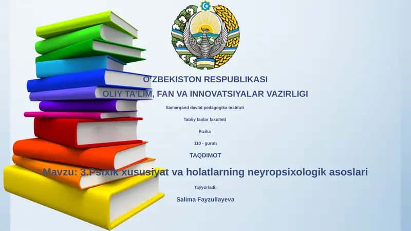 Ruhiy xususiyatlar va holatlarning neyropsixologik asoslari